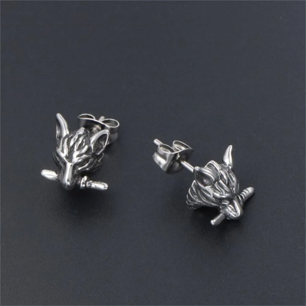 Street Fashion Earrings - ต่างหูแฟชั่นหัวหมาป่าที่สวยงามอย่างเรียบง่ายสำหรับผู้ชายและผู้หญิงงานครบรอบแบบสตรีทปาร์ตี้ของขวัญวันเกิดเฉพาะกลุ่ม