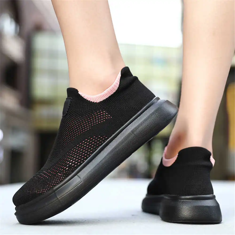 Street Fashion Vietnam - ถุงน่องแพลตฟอร์มรองเท้าสีน้ำตาลสำหรับผู้หญิงรองเท้าผ้าใบออกแบบสเก็ตบอร์ดผู้หญิงเทนนิสสาว2-7ปียิมกีฬา