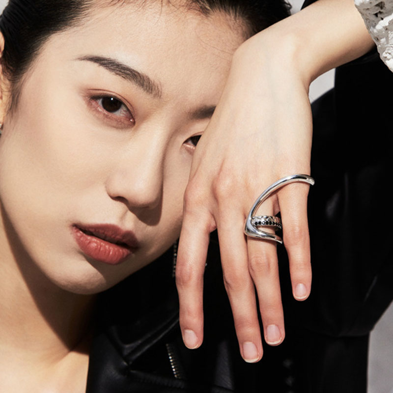 Ventfille 925เงินสเตอร์ลิง zir - Street Fashion Rings บทวิจารณ์และราคา