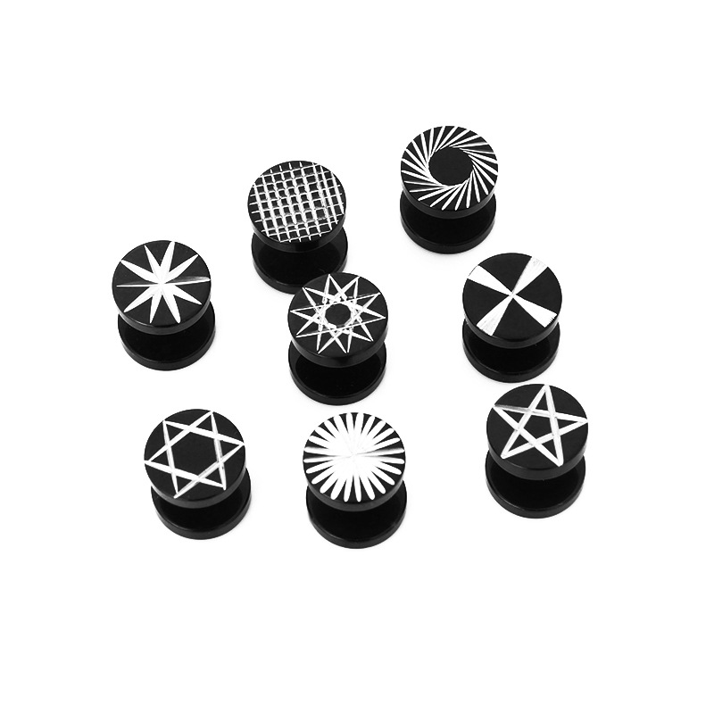 1 ชิ้น Street pop Punk ผู้หญิง - Street Fashion Earrings บทวิจารณ์และราคา
