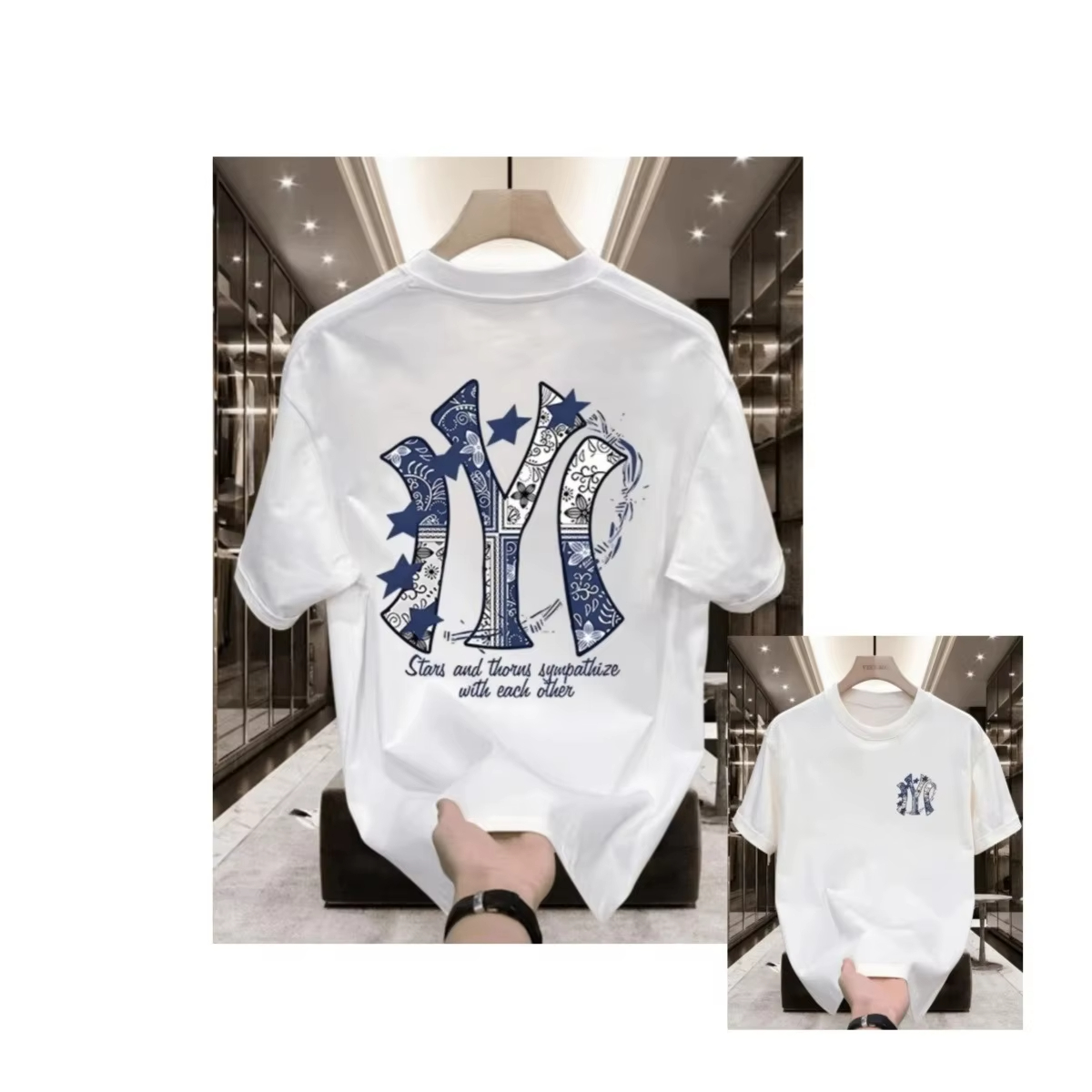 เสื้อยืดลำลองลายโลโก้แบรนด์สปอ - Street Fashion Brand Logo บทวิจารณ์และราคา