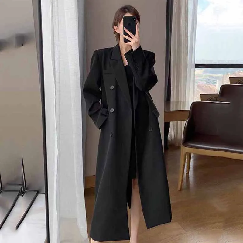 FANAN Elegant Long Trench Coat - Street Fashion Jacket Men บทวิจารณ์และราคา