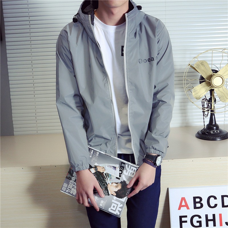 เสื้อกันลมแบบมีไฟ LED สำหรับคู - Reflective Jacket Running บทวิจารณ์และราคา