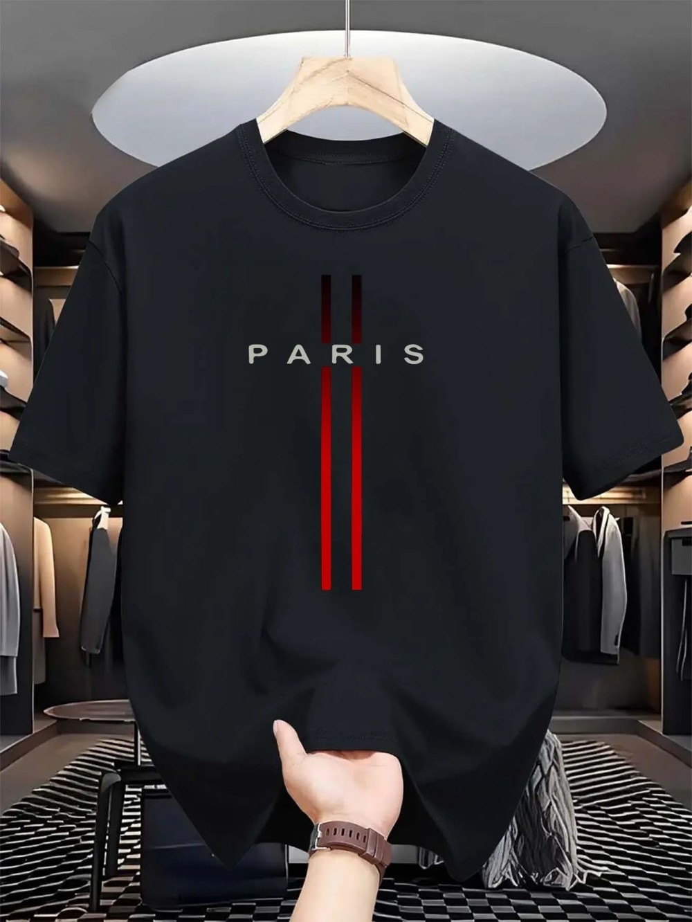 เสื้อยืดพิมพ์ลาย 3 มิติ Paris  - Street Fashion Paris บทวิจารณ์และราคา