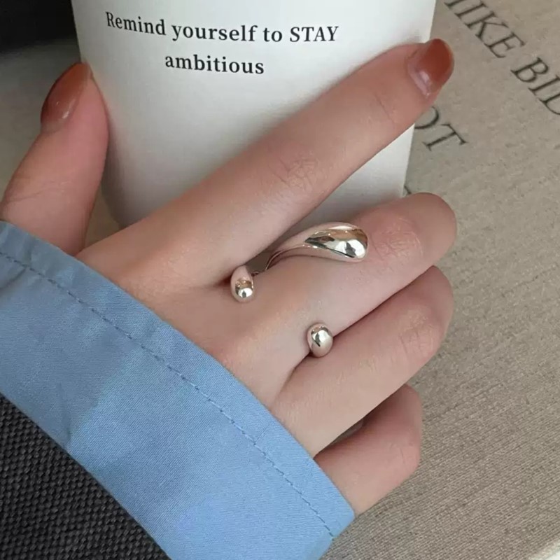 แหวนเงินแท้ 925 รุ่น PANJBJ ดี - Street Fashion Rings บทวิจารณ์และราคา