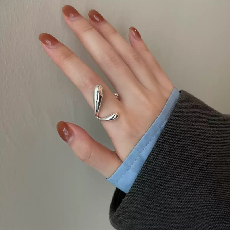 แหวนเงินแท้ 925 รุ่น PANJBJ ดี - Street Fashion Rings บทวิจารณ์และราคา