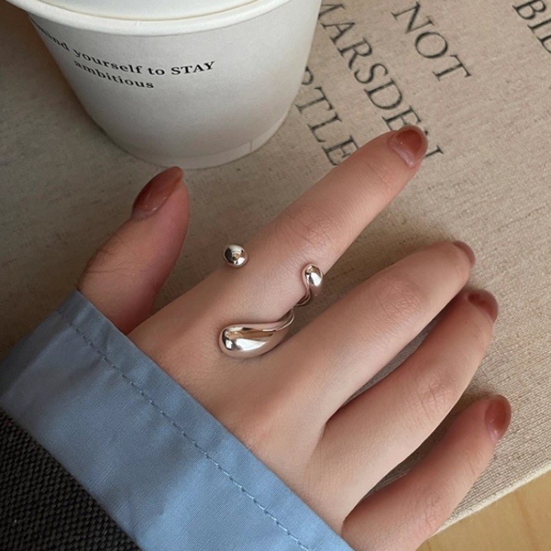 แหวนเงินแท้ 925 รุ่น PANJBJ ดี - Street Fashion Rings บทวิจารณ์และราคา