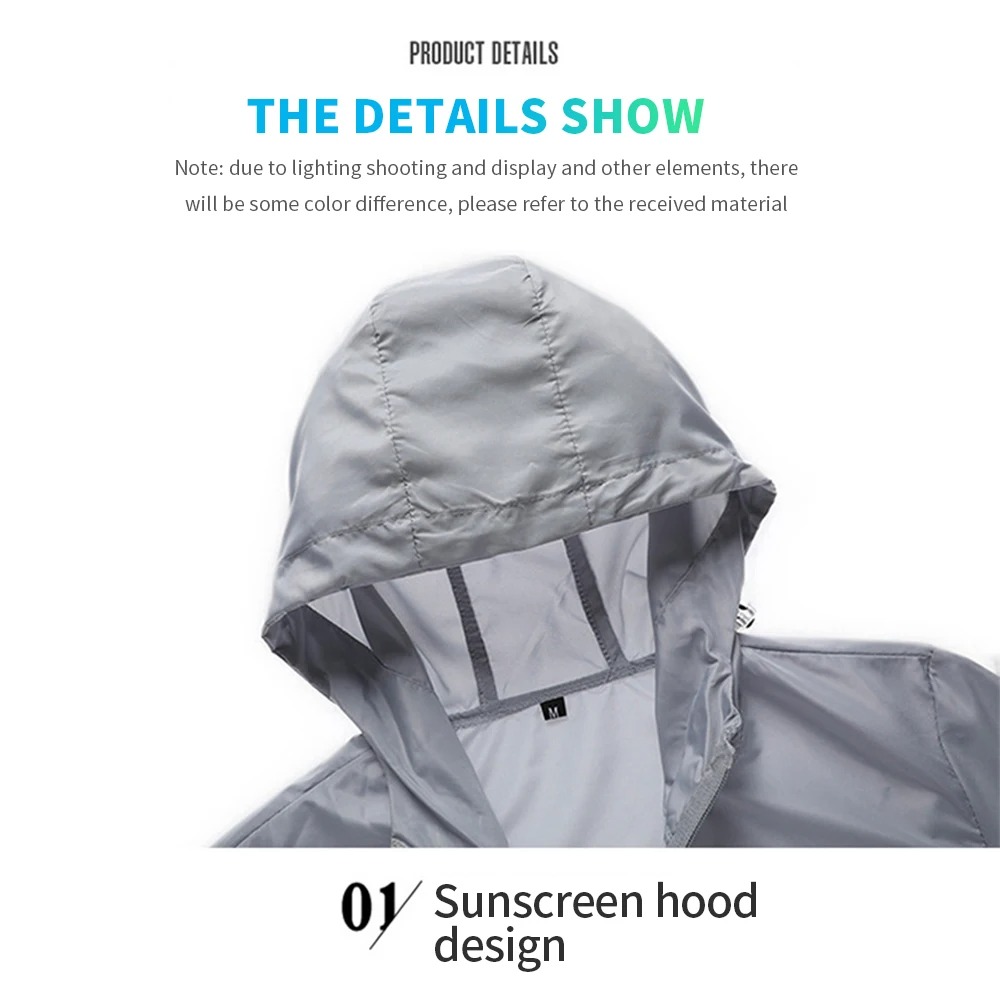 เสื้อแจ็คเก็ตกันแดดแบบมีฮู้ดสำ - Reflective Jacket Running บทวิจารณ์และราคา