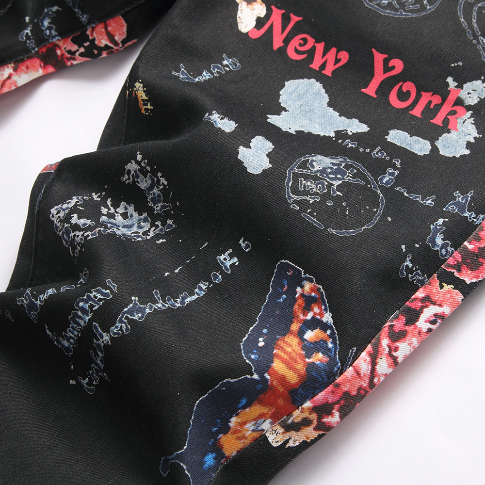 กางเกงยีนส์พิมพ์ลายดิจิทัลสำหร - High Street Fashion New York บทวิจารณ์และราคา