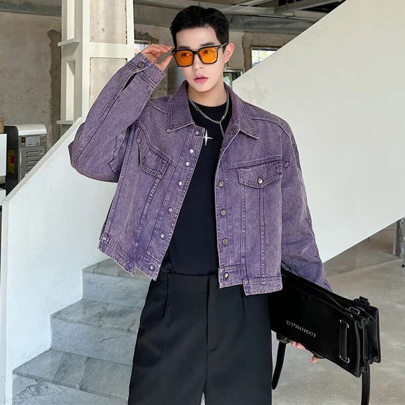 LUZHEN บุคลิกภาพ DENIM เสื้อแจ - Street Fashion Jacket Men บทวิจารณ์และราคา