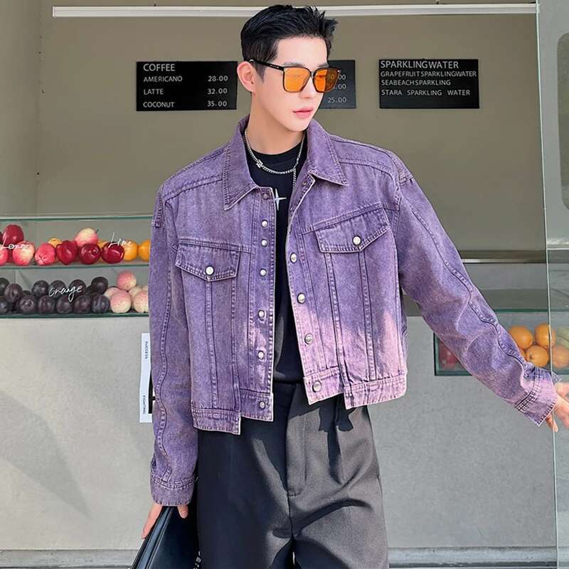 LUZHEN บุคลิกภาพ DENIM เสื้อแจ - Street Fashion Jacket Men บทวิจารณ์และราคา