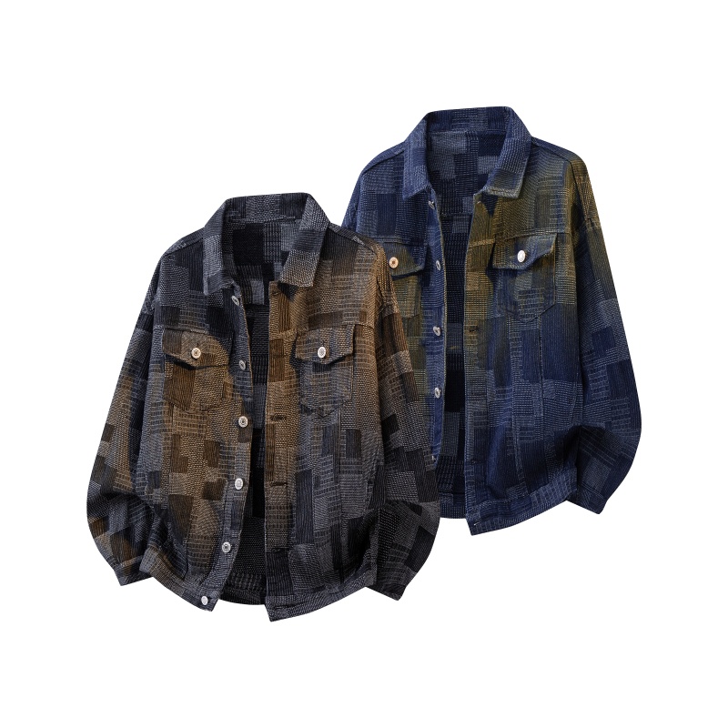 แจ็คเก็ตยีนส์ผู้ชายสไตล์วินเทจ - Street Fashion Jacket Men บทวิจารณ์และราคา