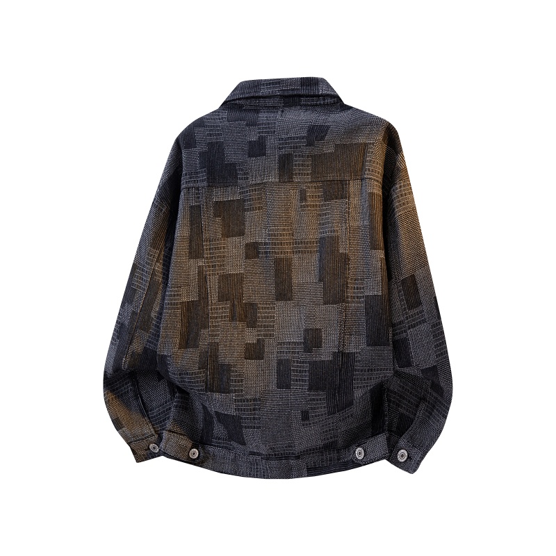 แจ็คเก็ตยีนส์ผู้ชายสไตล์วินเทจ - Street Fashion Jacket Men บทวิจารณ์และราคา