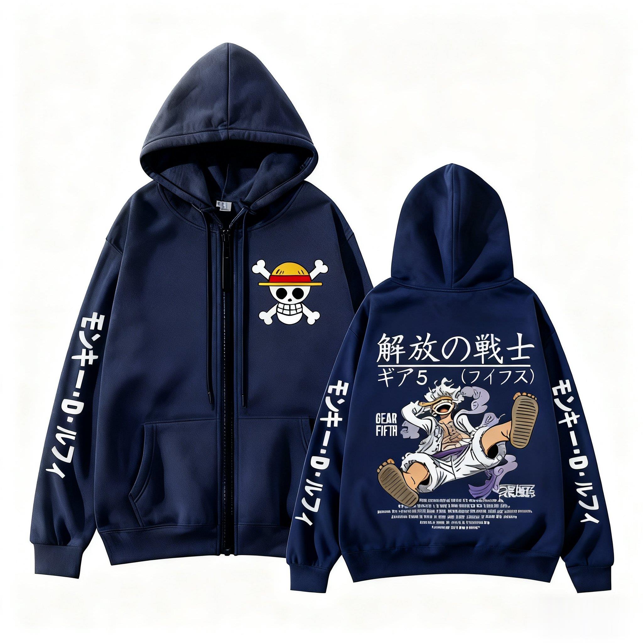 เสื้อฮู้ดซิป Monkey D. Luffy G - Street Fashion Jacket Men บทวิจารณ์และราคา
