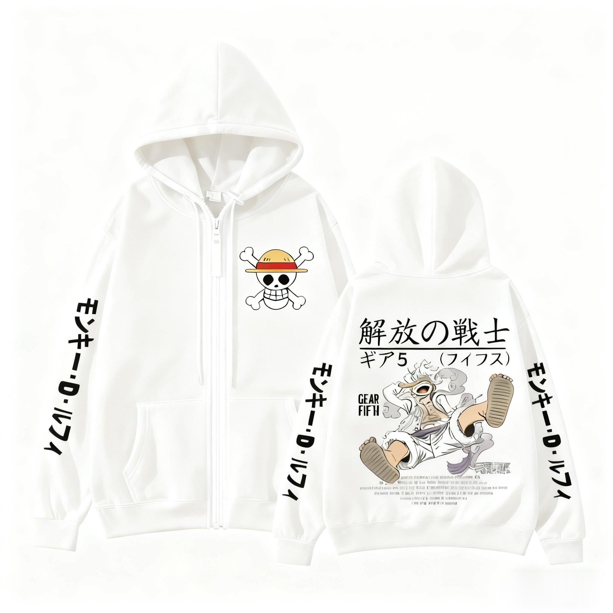 เสื้อฮู้ดซิป Monkey D. Luffy G - Street Fashion Jacket Men บทวิจารณ์และราคา
