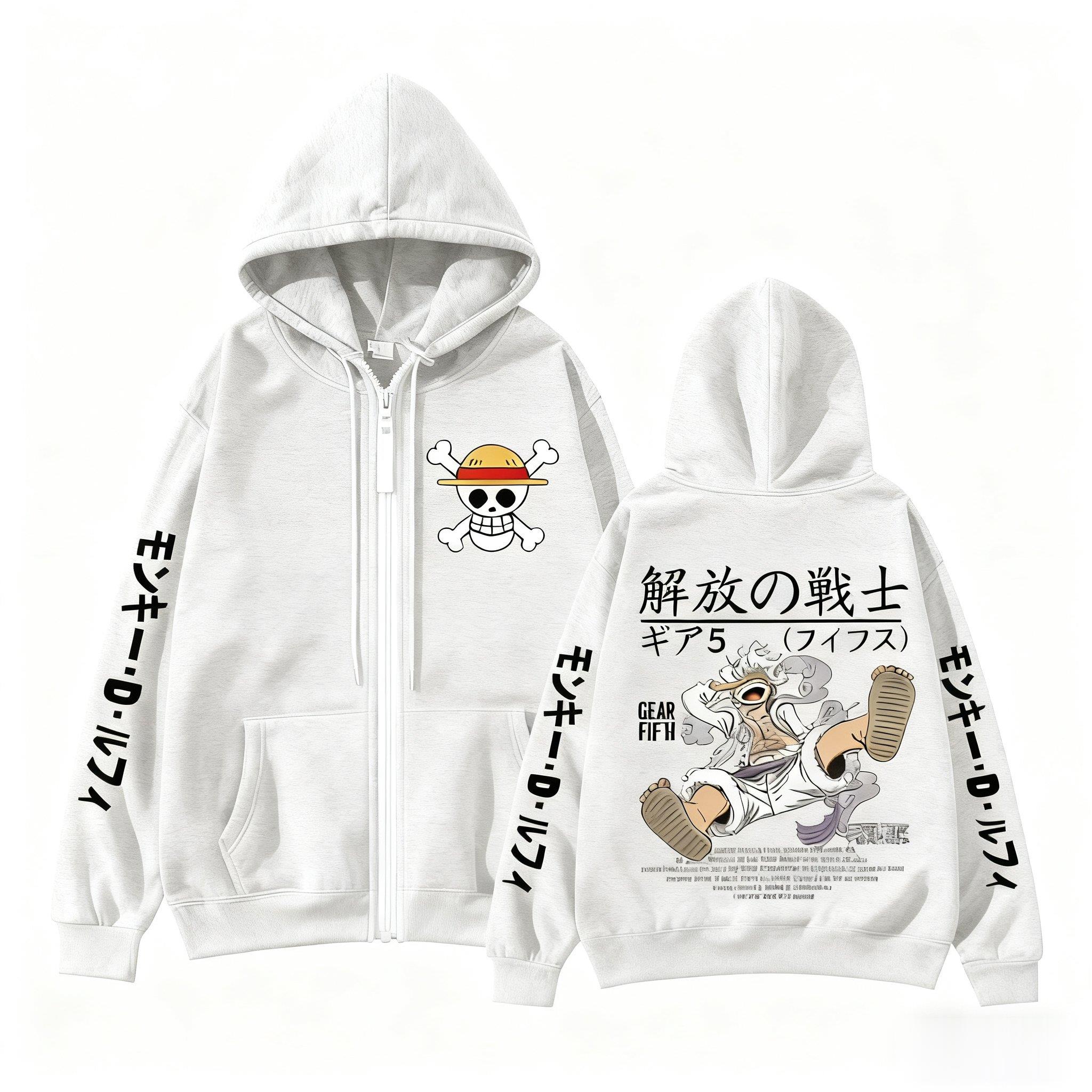 เสื้อฮู้ดซิป Monkey D. Luffy G - Street Fashion Jacket Men บทวิจารณ์และราคา
