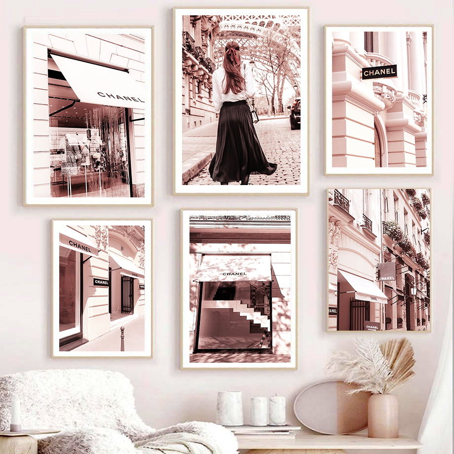 ภาพพิมพ์บนผ้าใบลายห้างสรรพสินค - Street Fashion Paris บทวิจารณ์และราคา