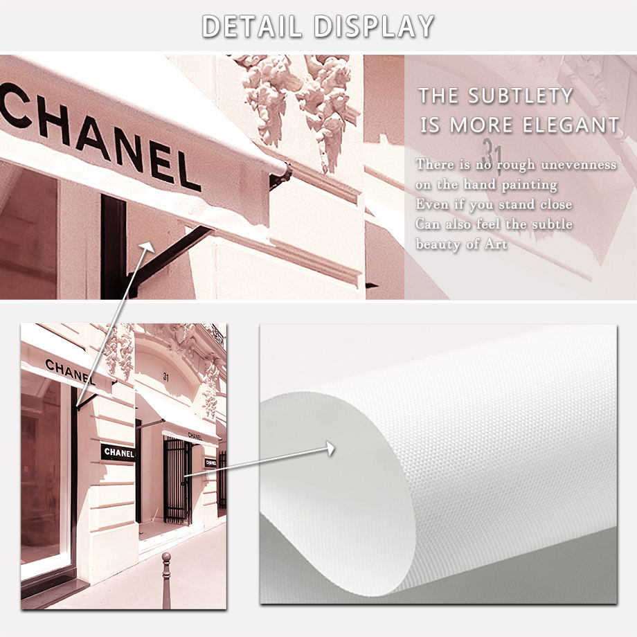 ภาพพิมพ์บนผ้าใบลายห้างสรรพสินค - Street Fashion Paris บทวิจารณ์และราคา