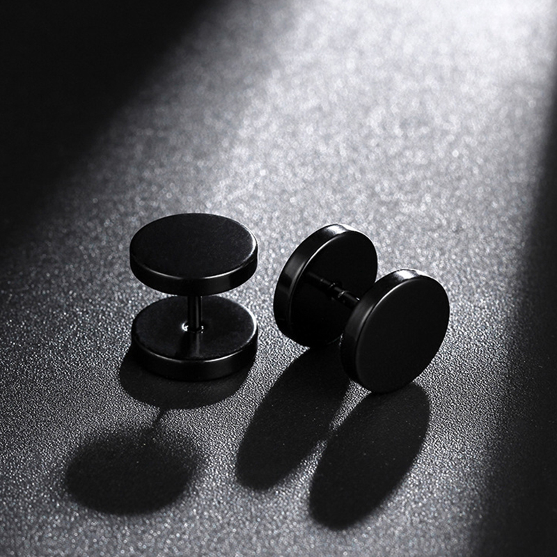 6คู่สีดำ Unisex ชุดต่างหูสแตนเ - Street Fashion Earrings บทวิจารณ์และราคา