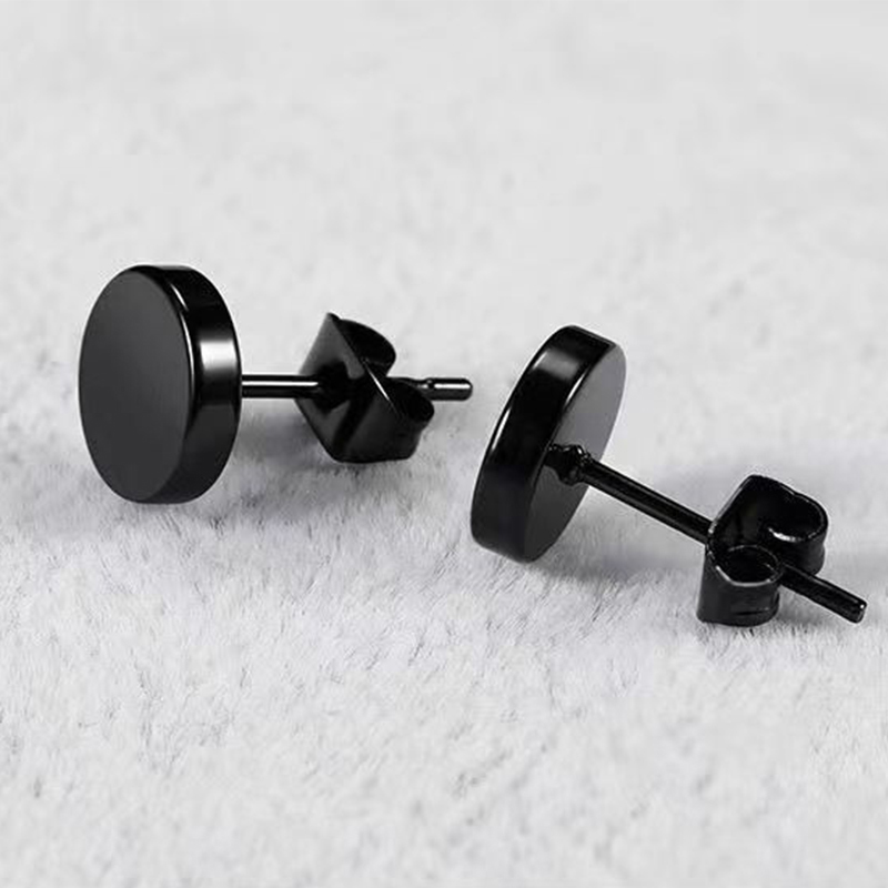 6คู่สีดำ Unisex ชุดต่างหูสแตนเ - Street Fashion Earrings บทวิจารณ์และราคา