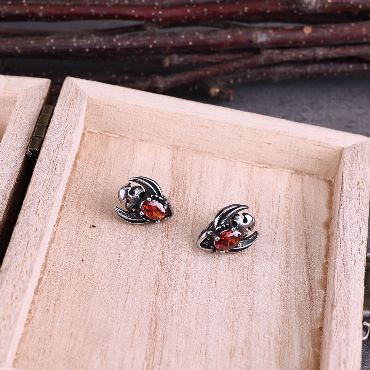ต่างหูแฟชั่นเต่าทองสแตนเลสสำหร - Street Fashion Earrings บทวิจารณ์และราคา