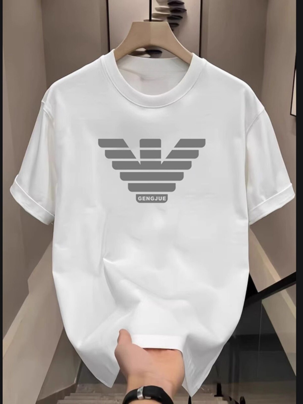 เทรนด์แฟชั่นฤดูร้อน เสื้อยืดลำ - Street Fashion Brand Logo บทวิจารณ์และราคา