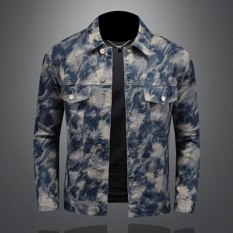 2025 ฤดูใบไม้ผลิVINTAGE DENIMแ - Street Fashion Jacket Men บทวิจารณ์และราคา