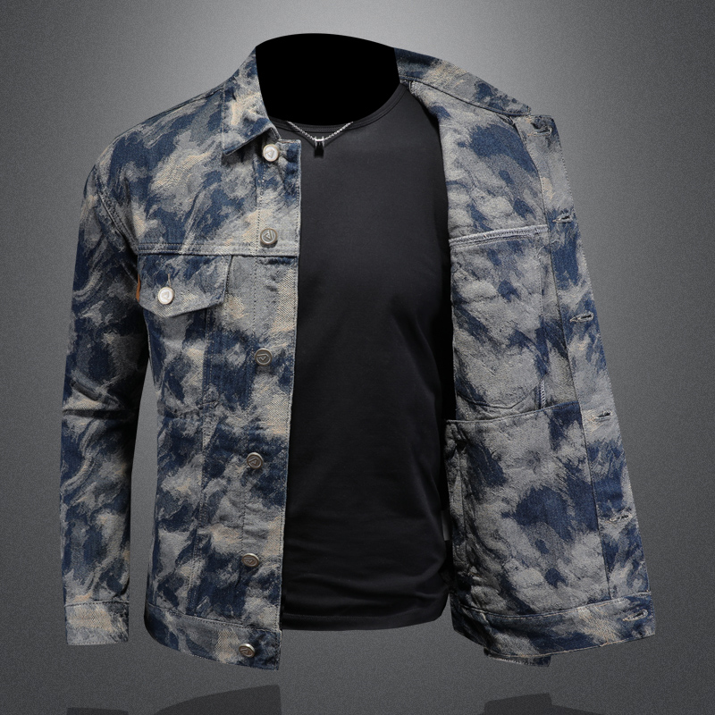 2025 ฤดูใบไม้ผลิVINTAGE DENIMแ - Street Fashion Jacket Men บทวิจารณ์และราคา