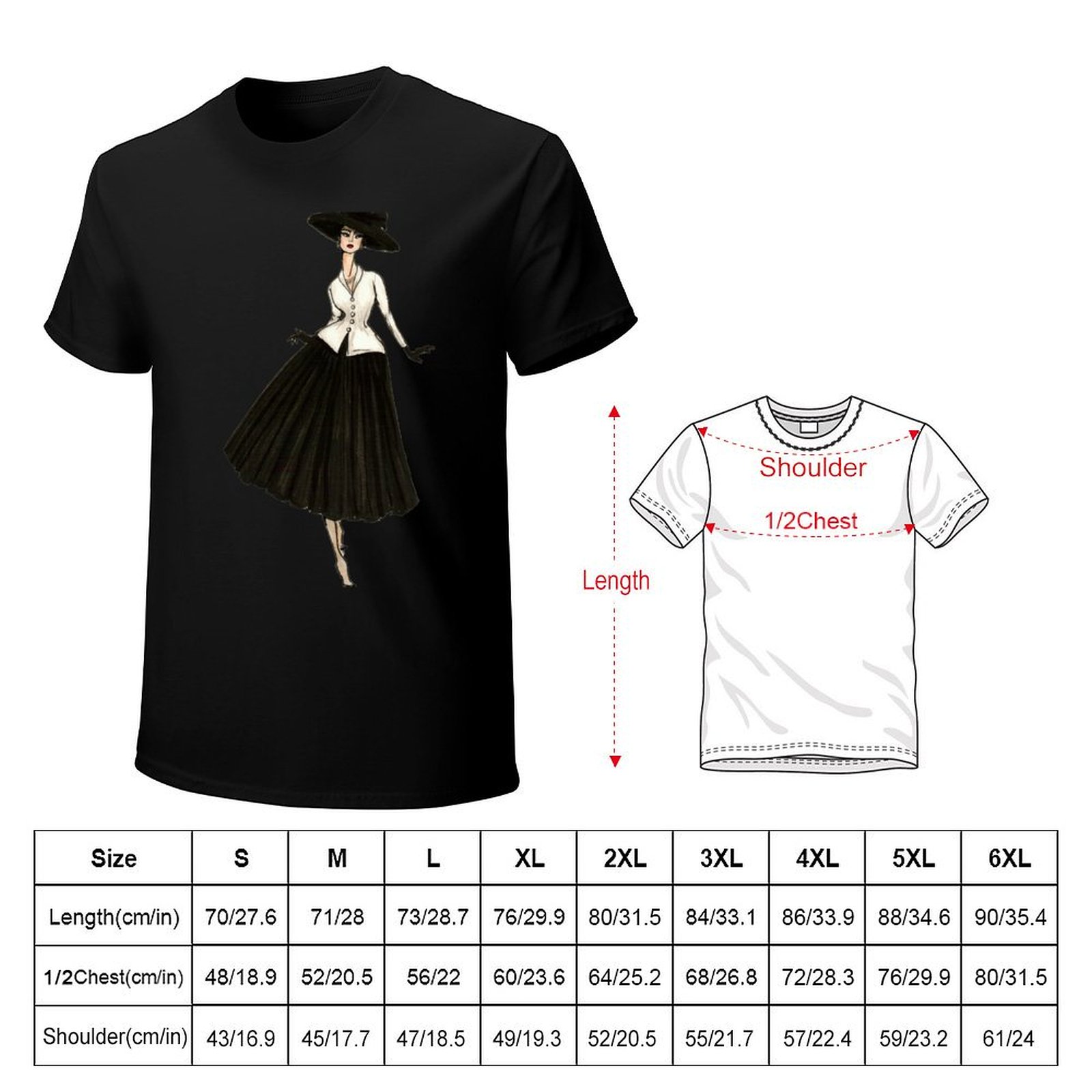 เสื้อยืดลายภาพประกอบแฟชั่นสไตล - Street Fashion Paris บทวิจารณ์และราคา