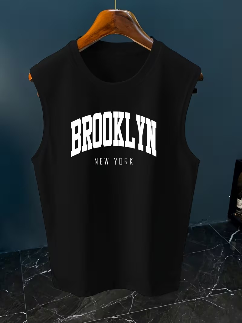 เสื้อกล้ามพิมพ์ลายตัวอักษร Par - Street Fashion Paris บทวิจารณ์และราคา