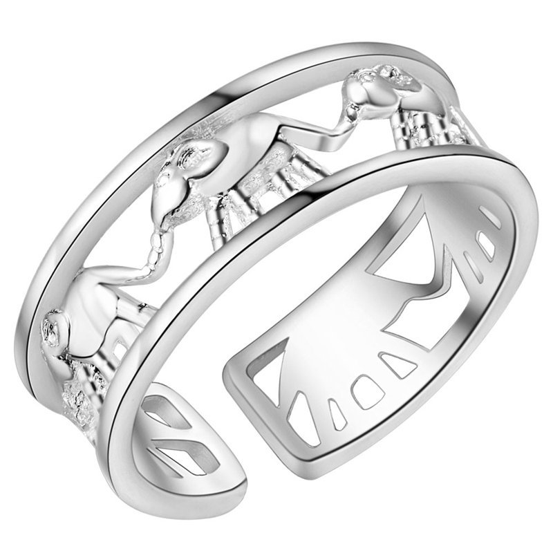 ใหม่ แฟชั่นสวยหรู แหวนเงินแท้  - Street Fashion Rings บทวิจารณ์และราคา