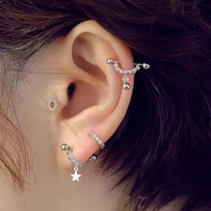 ต่างหูเซ็กซี่ทันสมัยประดับเพชร - Street Fashion Earrings บทวิจารณ์และราคา