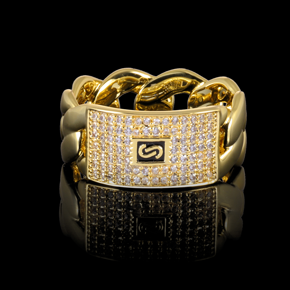 แหวนโมนาโกขนาดใหญ่ ESKEEM ประด - Street Fashion Rings บทวิจารณ์และราคา