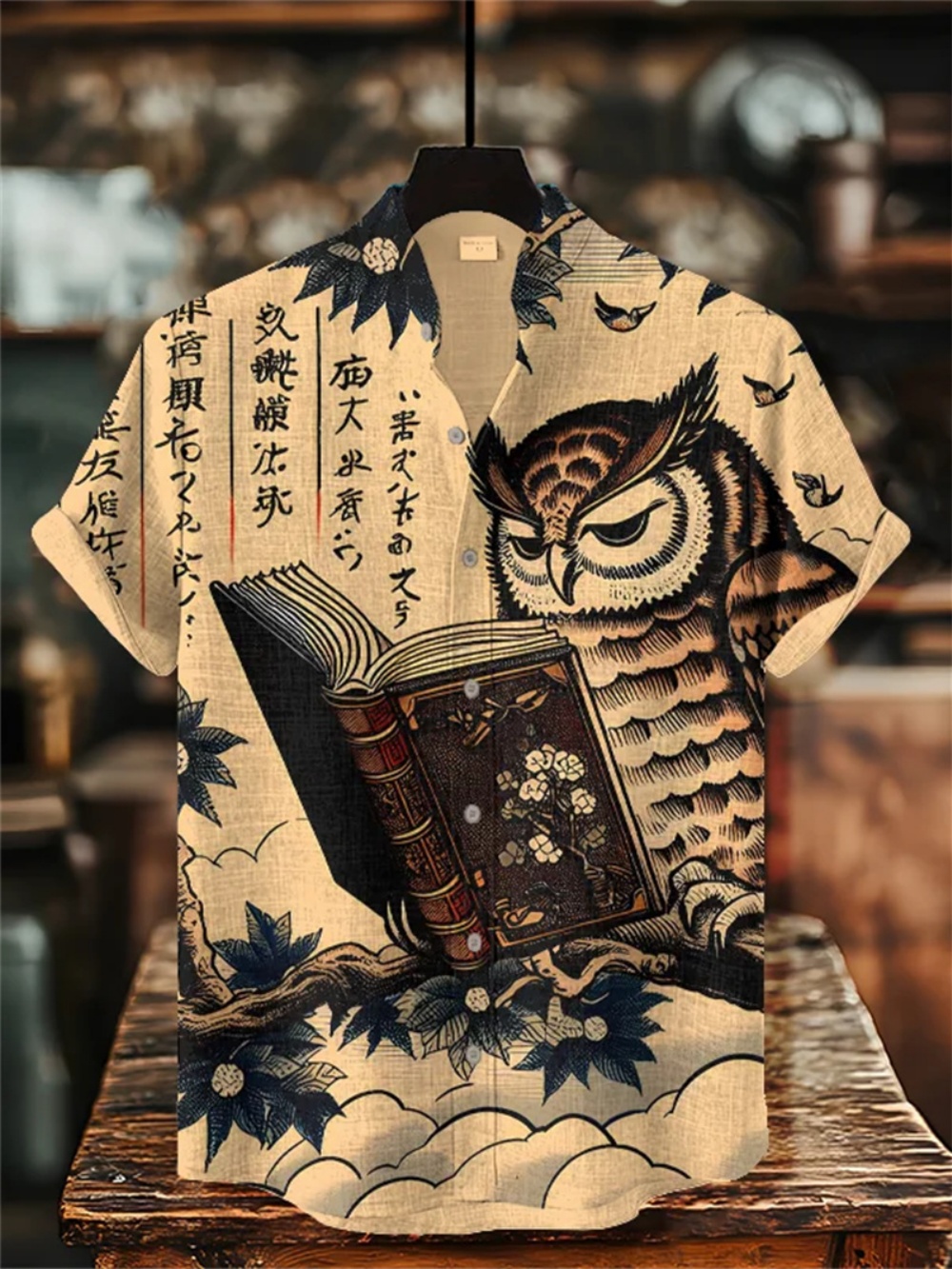 เสื้อเชิ้ตผ้าลินินแขนสั้นสำหรั - Street Fashion Shanghai บทวิจารณ์และราคา