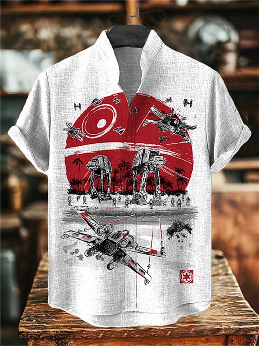 เสื้อเชิ้ตผ้าลินินแขนสั้นสำหรั - Street Fashion Shanghai บทวิจารณ์และราคา