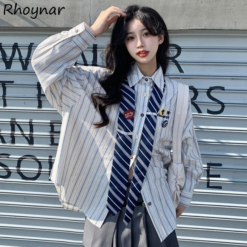 เสื้อลายทางผู้หญิง Baggy Prepp - Street Fashion Baggy บทวิจารณ์และราคา