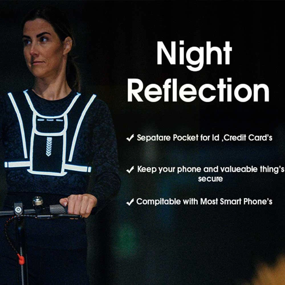 เสื้อกั๊กใส่โทรศัพท์สำหรับผู้ช - Reflective Jacket Running บทวิจารณ์และราคา