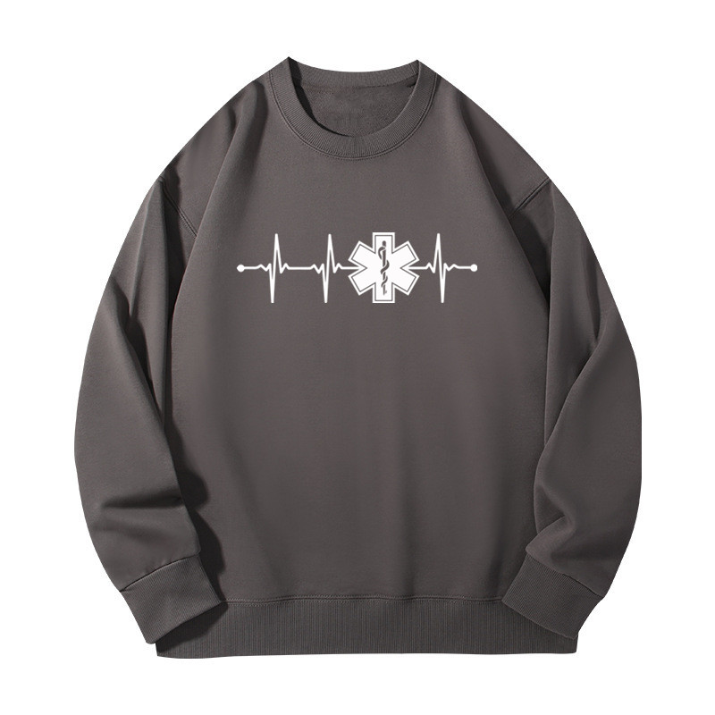 เสื้อฮู้ดคู่รักลาย Heartbeat P - Street Fashion Shanghai บทวิจารณ์และราคา