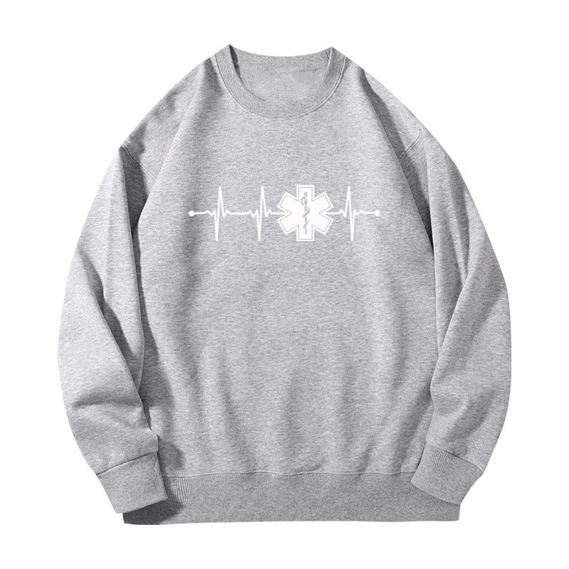 เสื้อฮู้ดคู่รักลาย Heartbeat P - Street Fashion Shanghai บทวิจารณ์และราคา