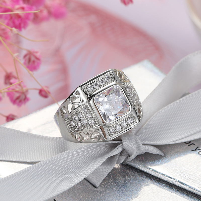 แหวนเงินแท้ 925 สไตล์ฮิปฮอป ปร - Street Fashion Rings บทวิจารณ์และราคา