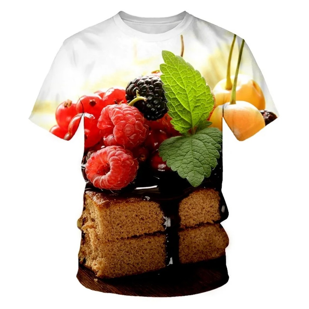 เสื้อยืดผู้ชายลายพิมพ์ 3 มิติ  - Street Fashion Theme บทวิจารณ์และราคา